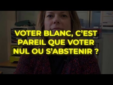 Municipales 2026 : voter blanc, est-ce pareil que s'abstenir ?