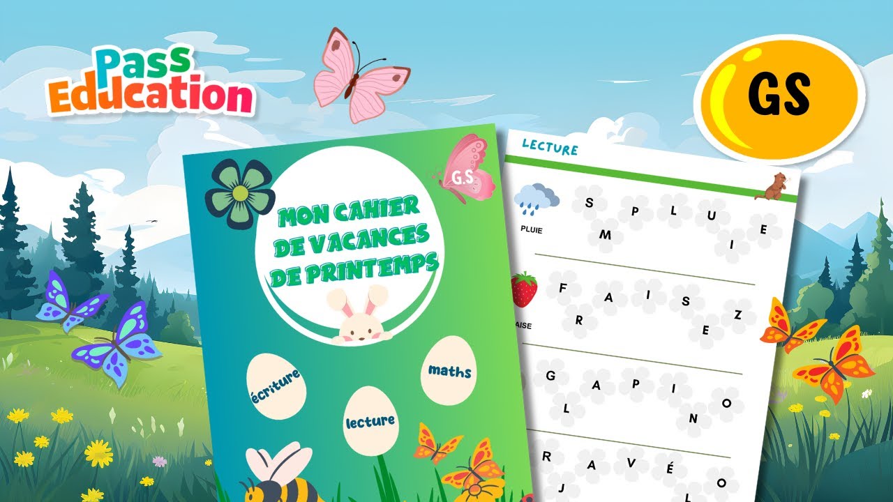 Cahier de vacances Printemps - GS - Grande section / Pass-Education.fr