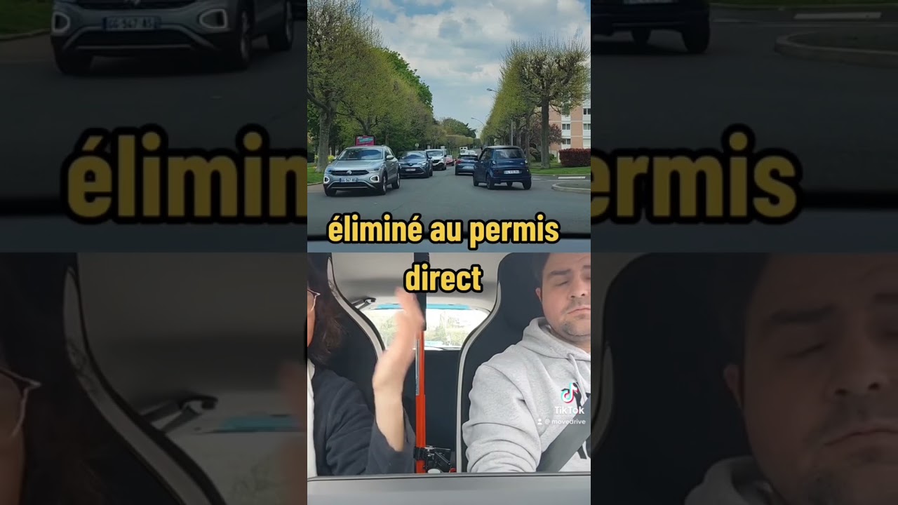 ￼ Erreurs éliminatoires #permisdeconduire #autoecole le jour du permis de conduire