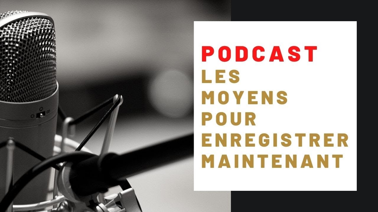 ⭐️ 3 MOYENS FACILES ET RAPIDES POUR ENREGISTRER UN PODCAST