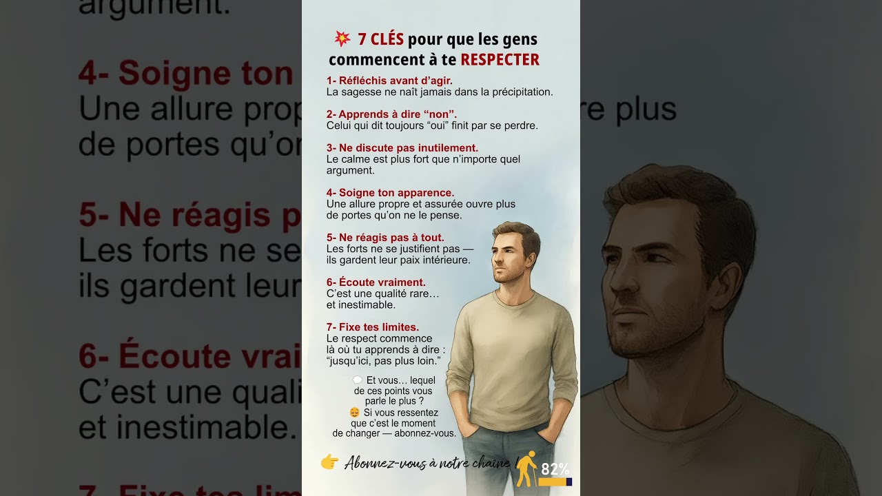 7 clés pour que les gens commencent à te respecter